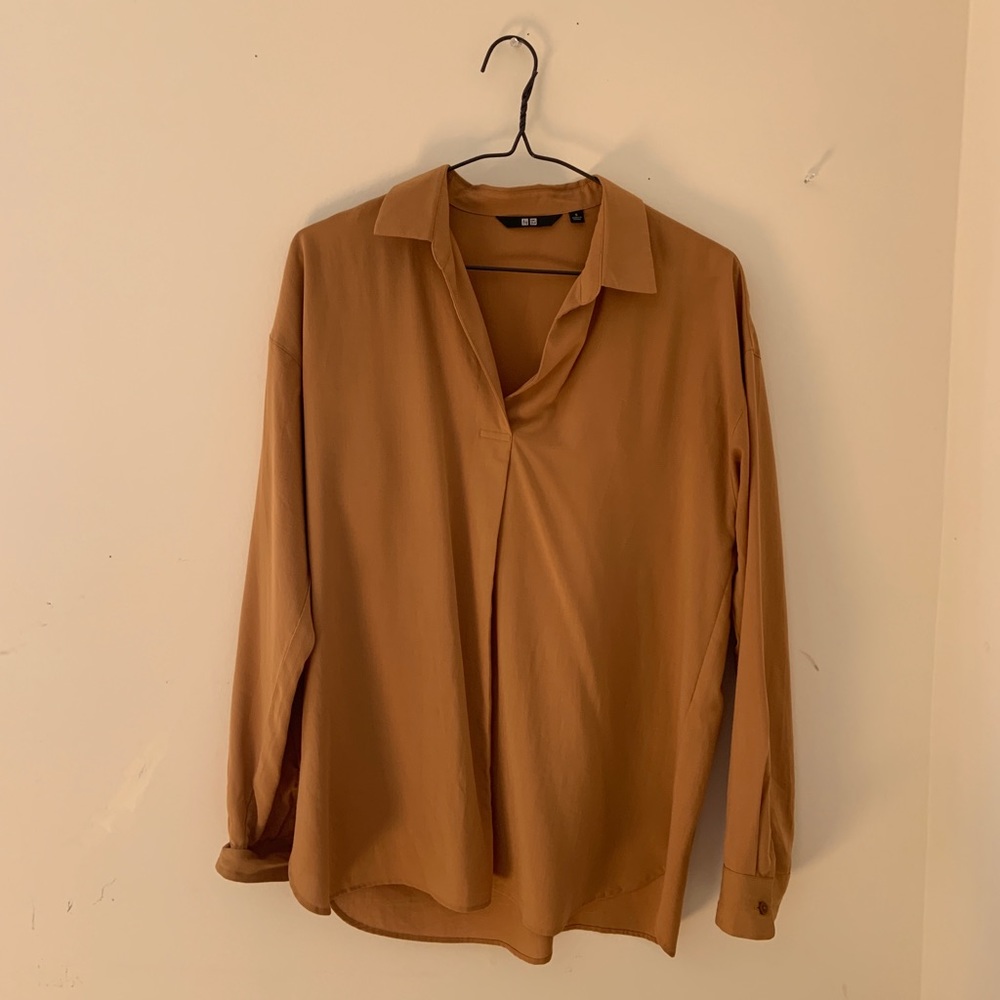 UNIQLO Mustard Blouse (Small)